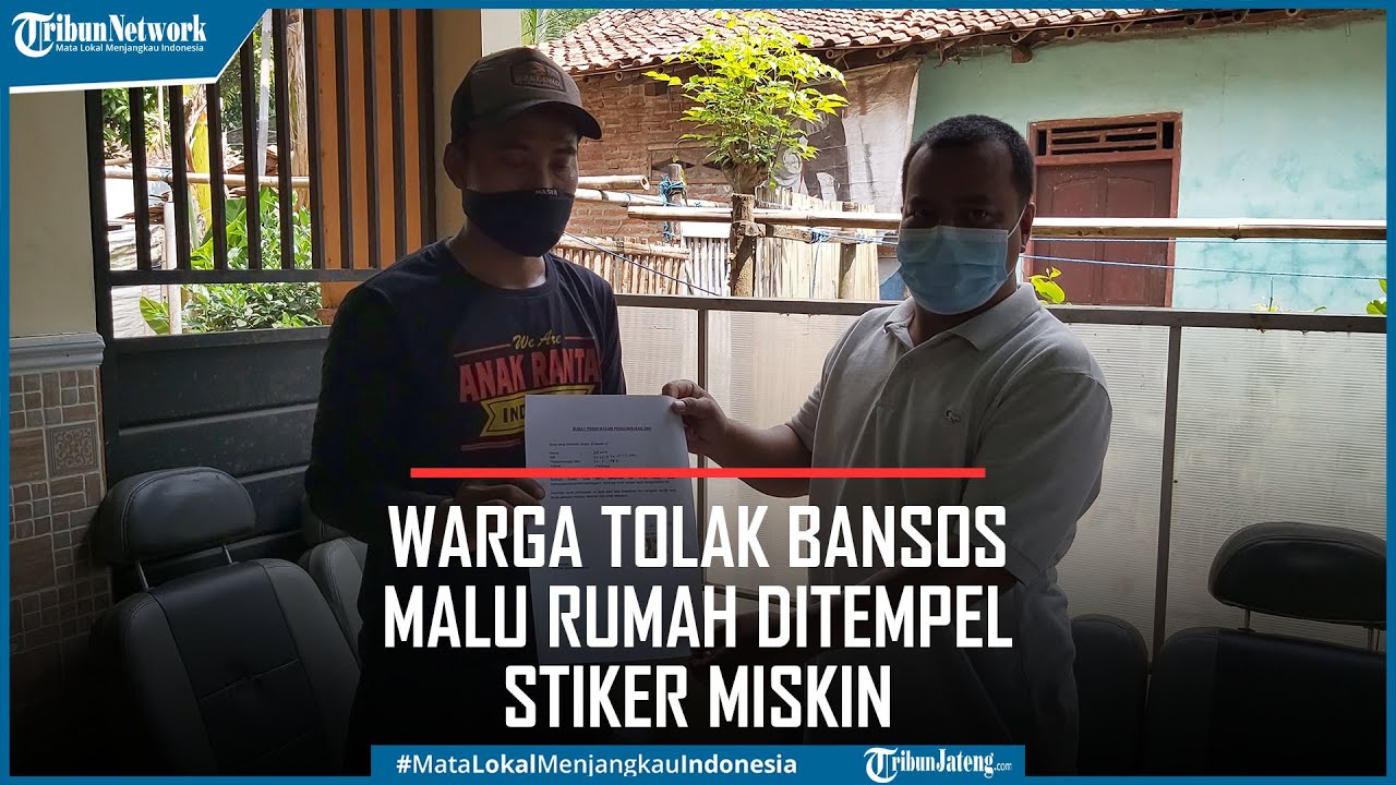 Viral Warga Tolak Bansos Malu Rumah Ditempel Stiker Miskin