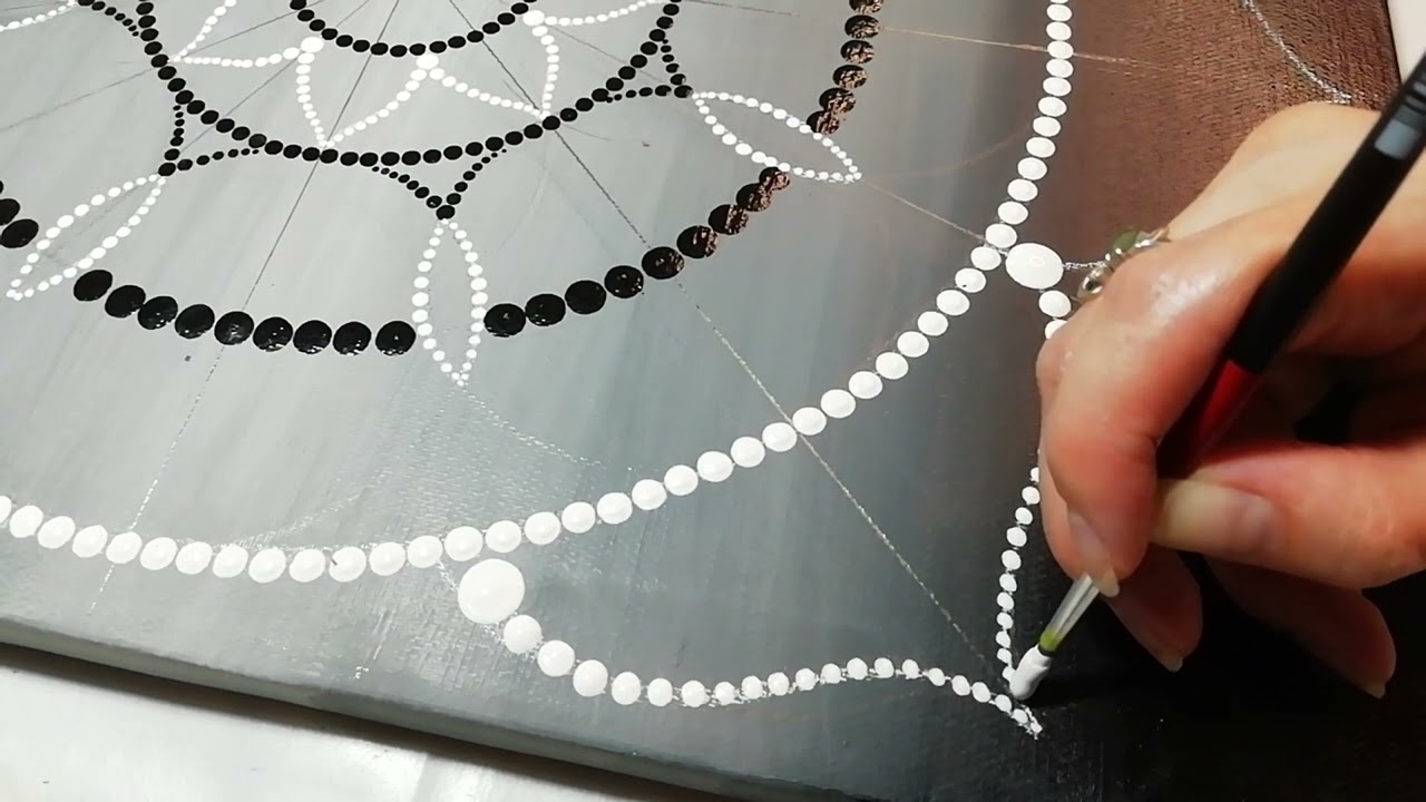 Dot painting Acrylic Mandala