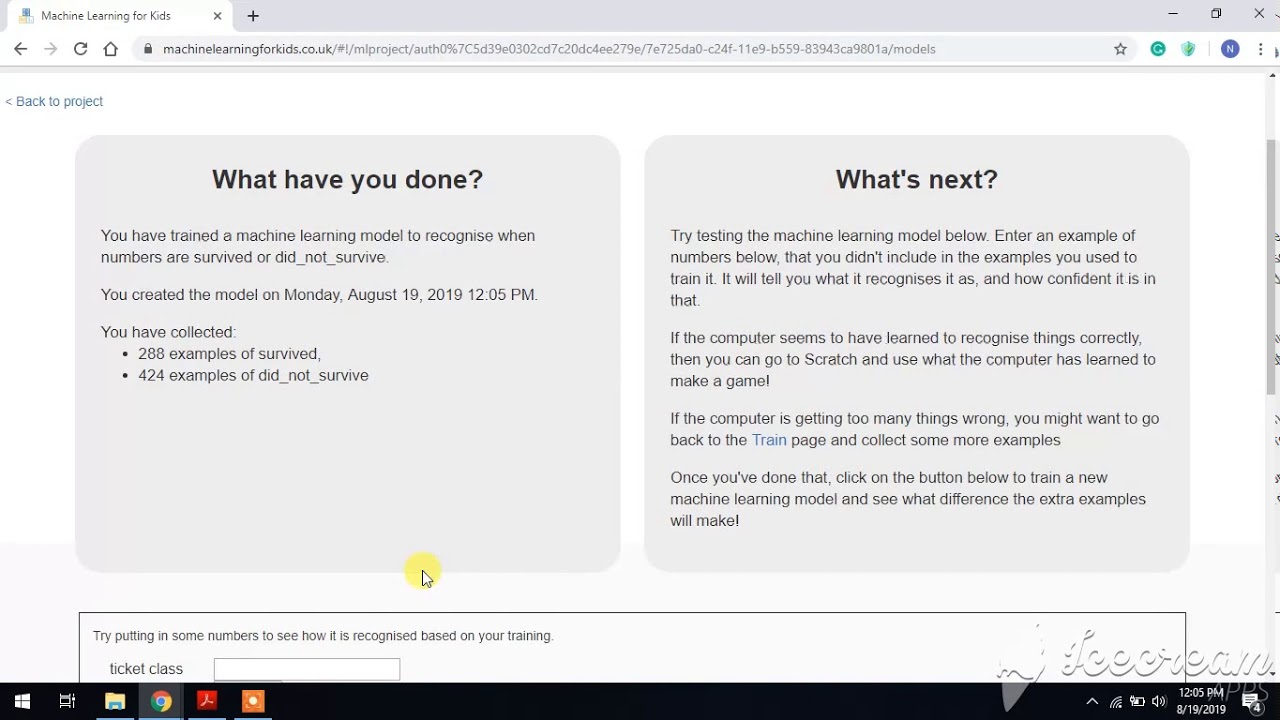 Machine Learning For Kids | Titanic