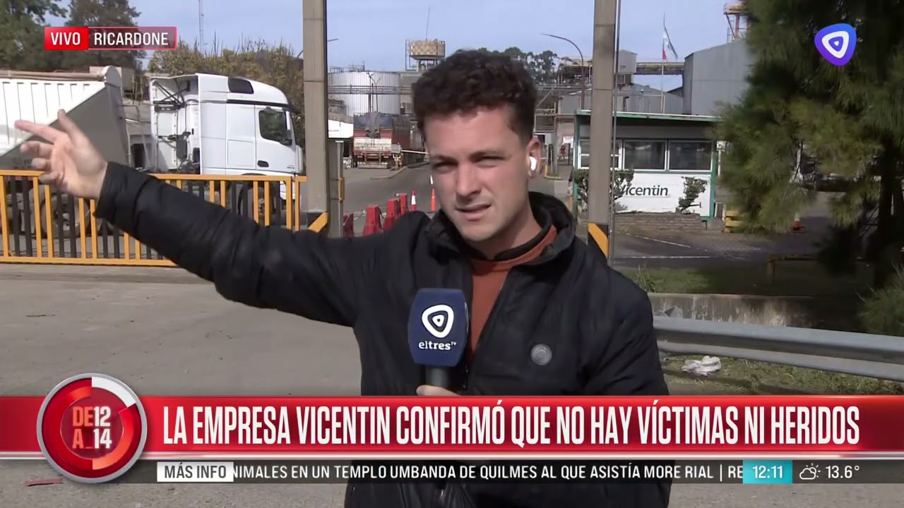 Se incendi&oacute; la planta de Vicentin en Ricardone y los bomberos controlaron el fuego