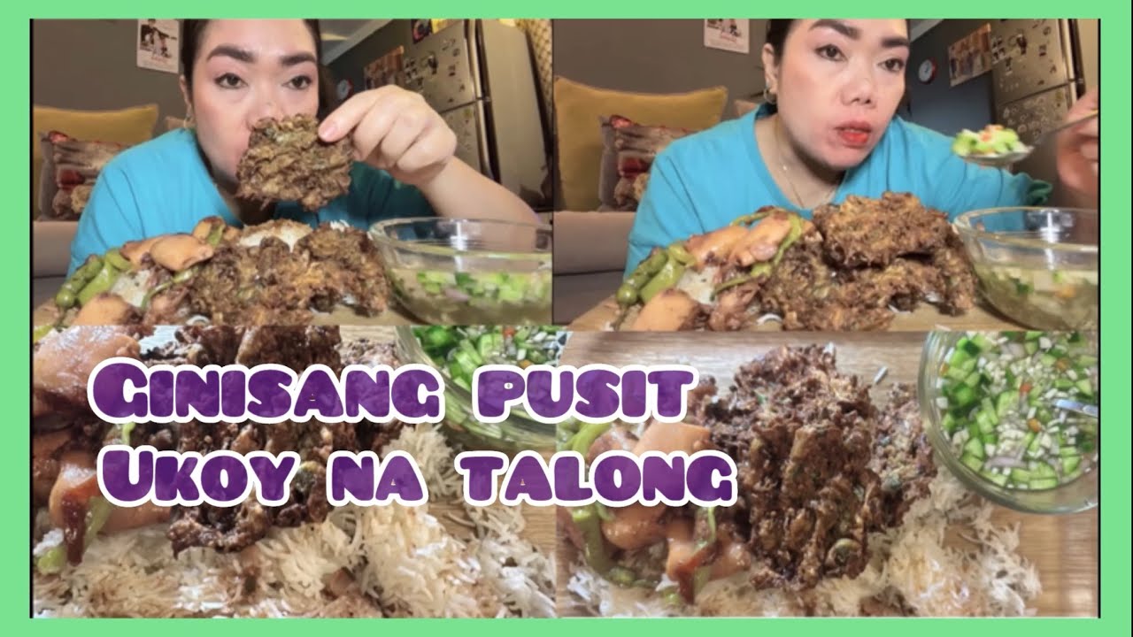 Simpleng ulam pero Ang Sarap UKOY NA TALONG/GINISANG PUSIT (Sarah heinztv)