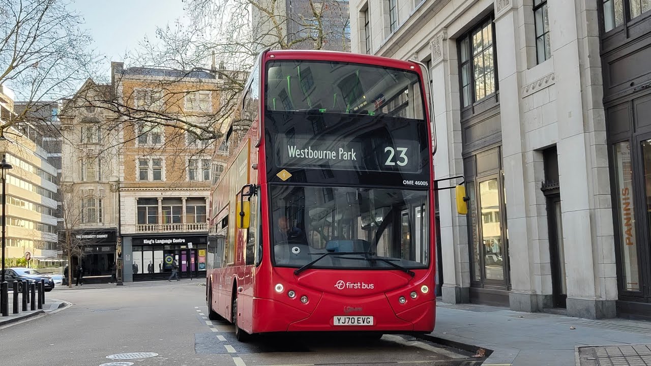 FRV: First Bus London Route 23 | Westbourne Park - Aldwych | OME46005 (YJ70 EVG)