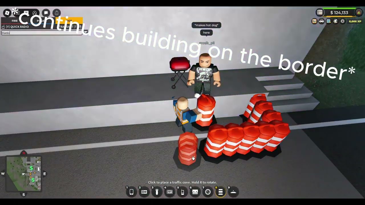 (read desc. before watching)I made a shack on the border in ERLC (and nobody cared) :D