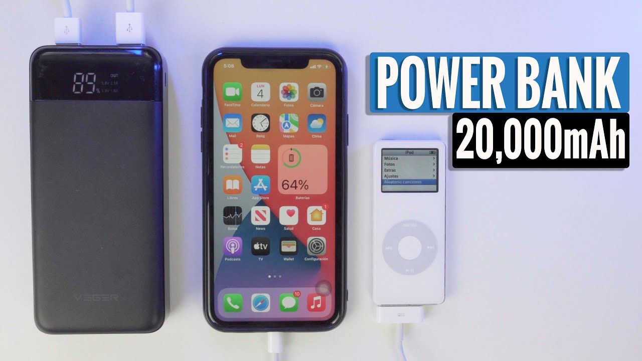 Power Bank de 20,000 mAh Barata🔋 iOS & Android - Unboxing & Review