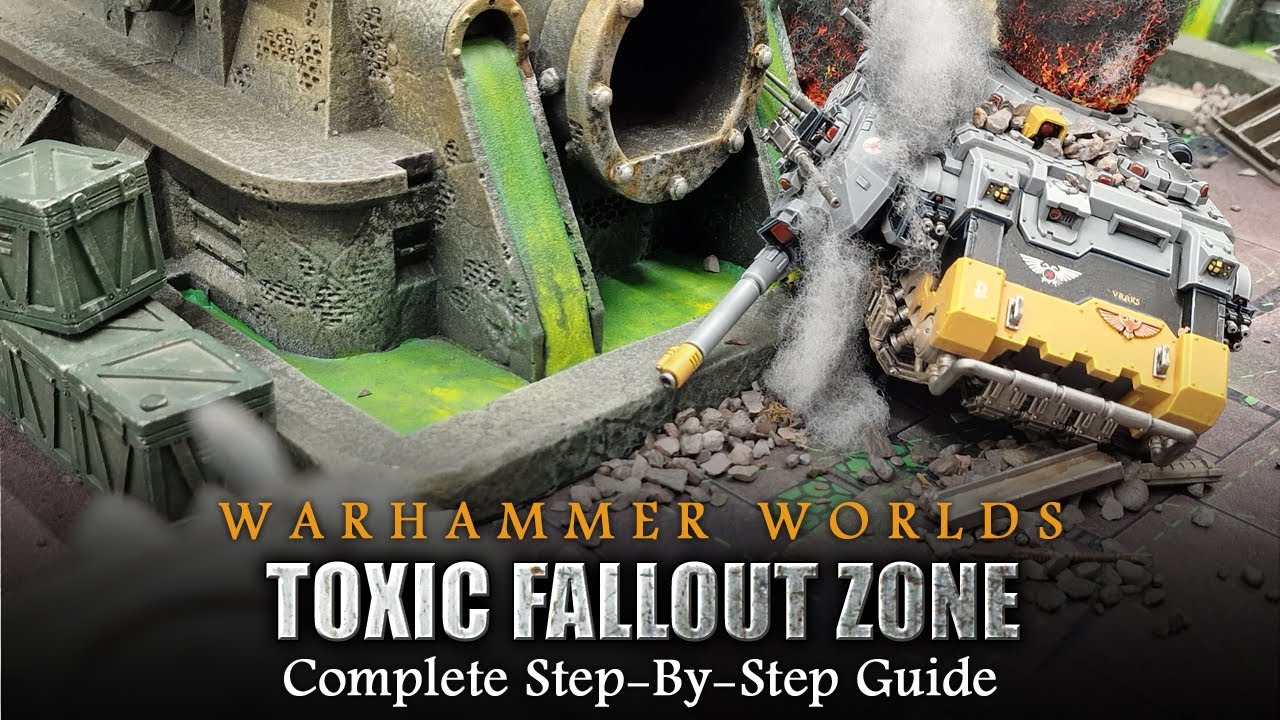 Warhammer Worlds 'TOXIC FALLOUT ZONE' | 40K Battlefield Creation Warhammer 40K Terrain Tutorial