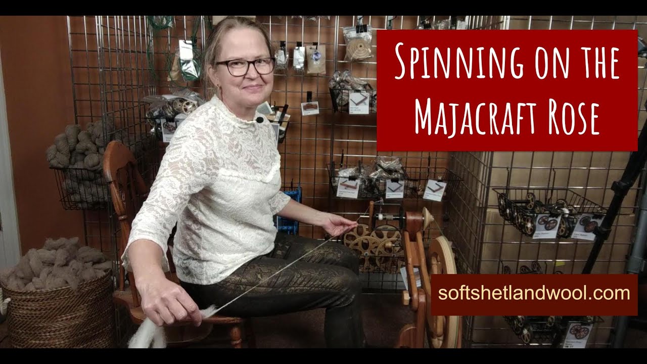 Spinning Yarn on the Majacraft Rose Spinning Wheel