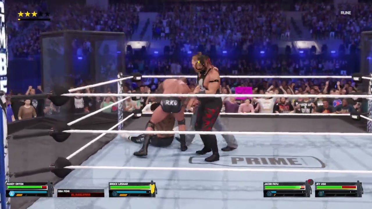 JKA FATU JEY USO RANDY ORTON BROCK LESNER OBA FEMI CODY RHODES  Elimination Chamber  W2K26