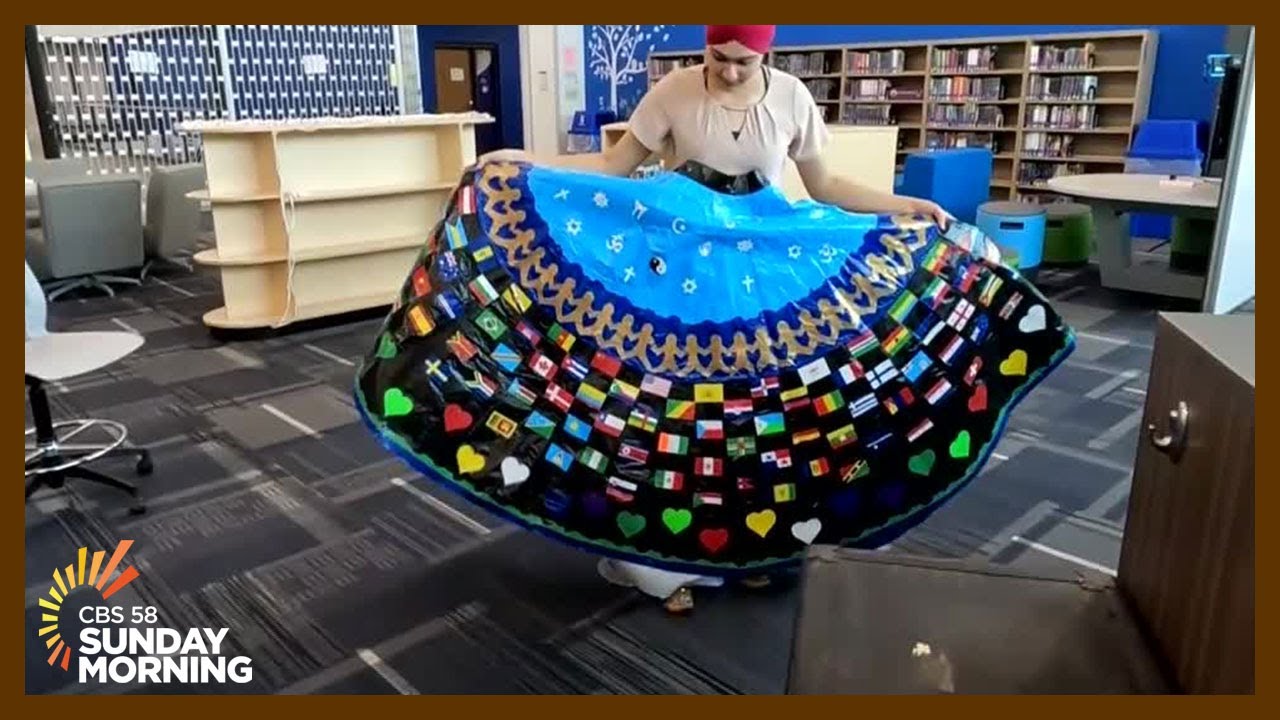 Oak Creek High School graduate turns heads with duct tape prom dress