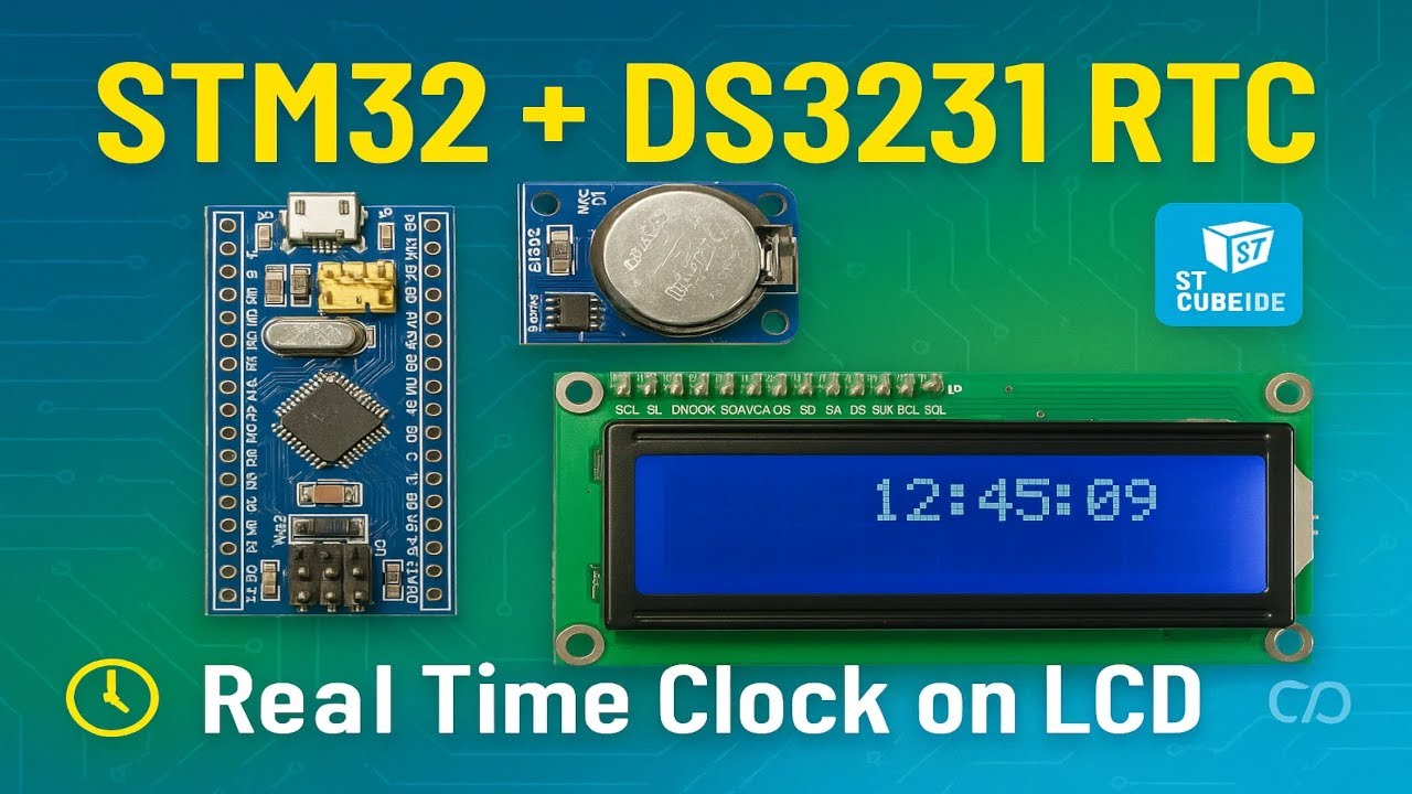 How to Display DS3231 Time on I²C LCD with STM32 | Step-by-Step