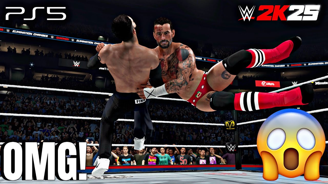 WWE 2K25 - CM Punk vs Finn Balor - World Heavyweight Title Match at Elimination Chamber 2026 | PS5