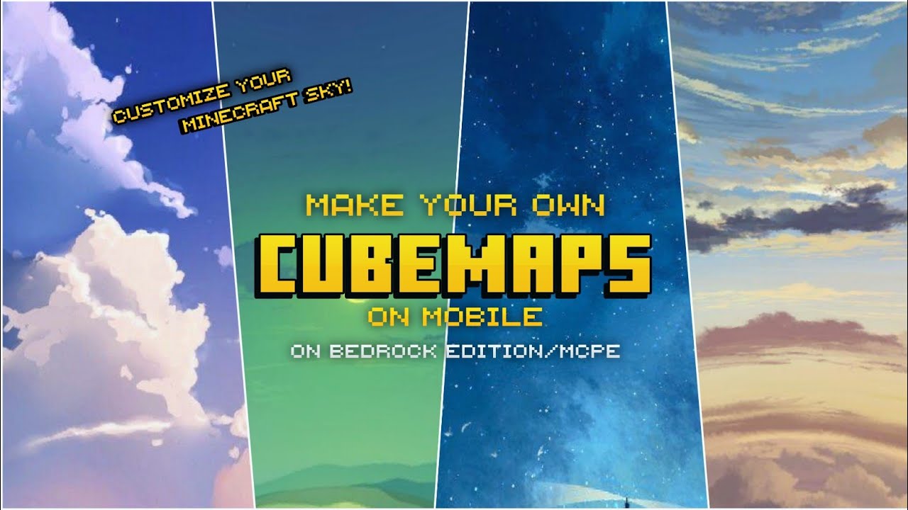 How to make a Custom Cubemaps on mobile (MCPE/Bedrock Edition) Simple & Easy Tutorial | Texture pack