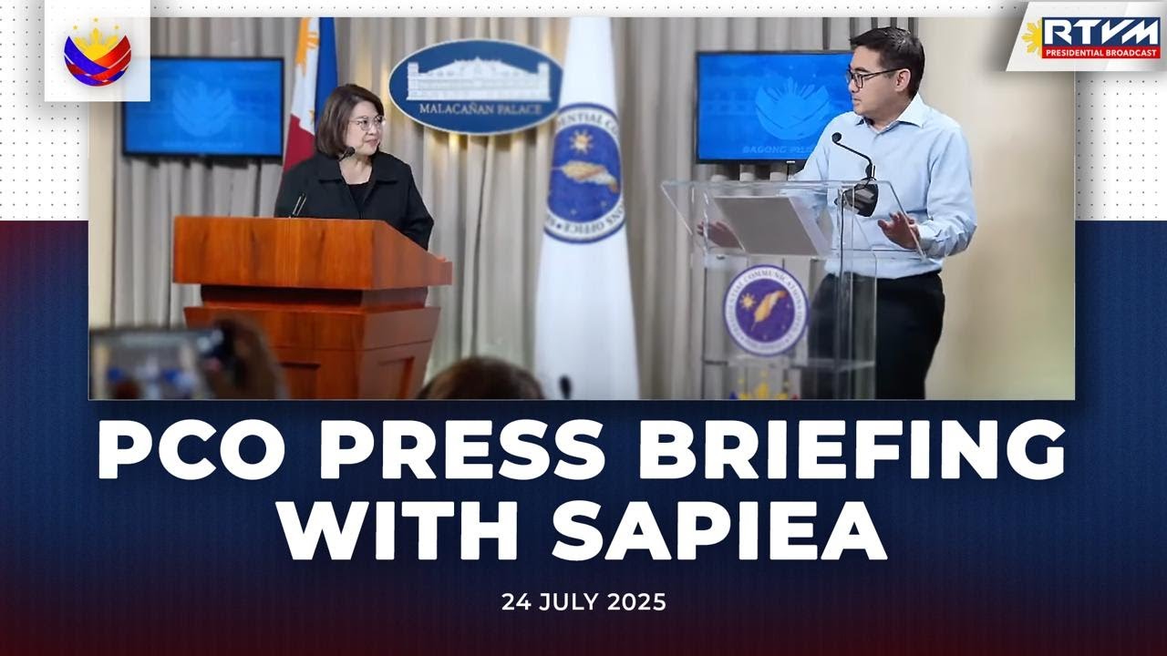 PCO Press Briefing with SAPIEA