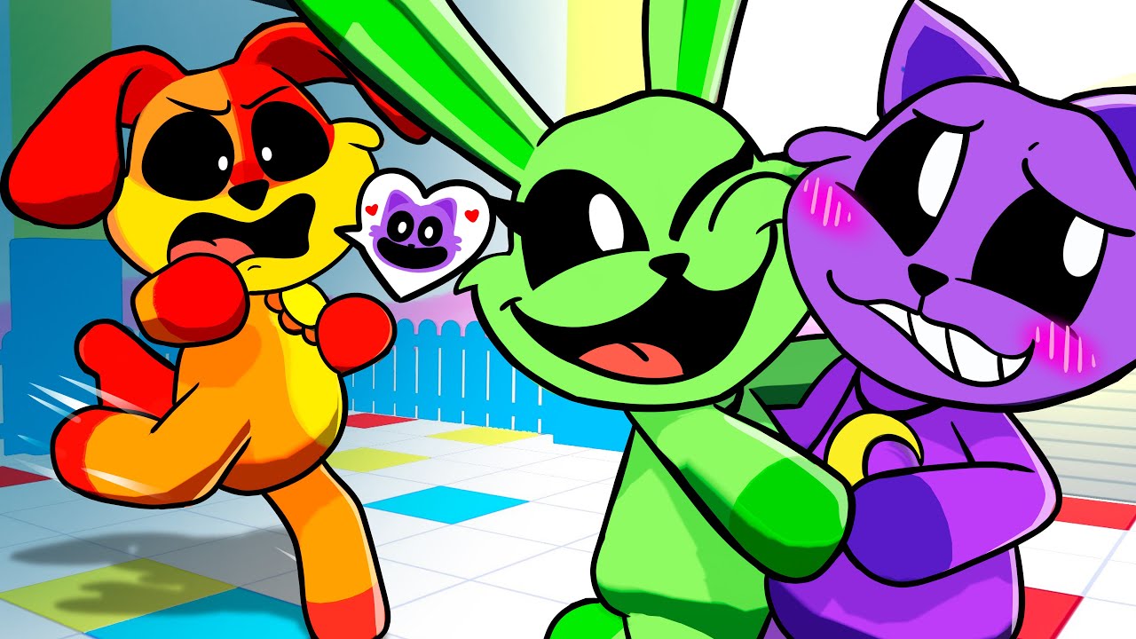 Catnap e Hoppy Tão NAMORANDO? Catnap e Dogday Respondem no Smiling Critters VR