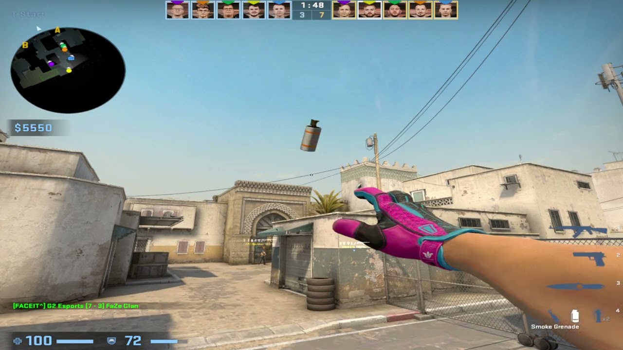 CSGO POV G2 NiKo (25/9) vs FaZe (dust2) @ BLAST Premier Spring Final 2022