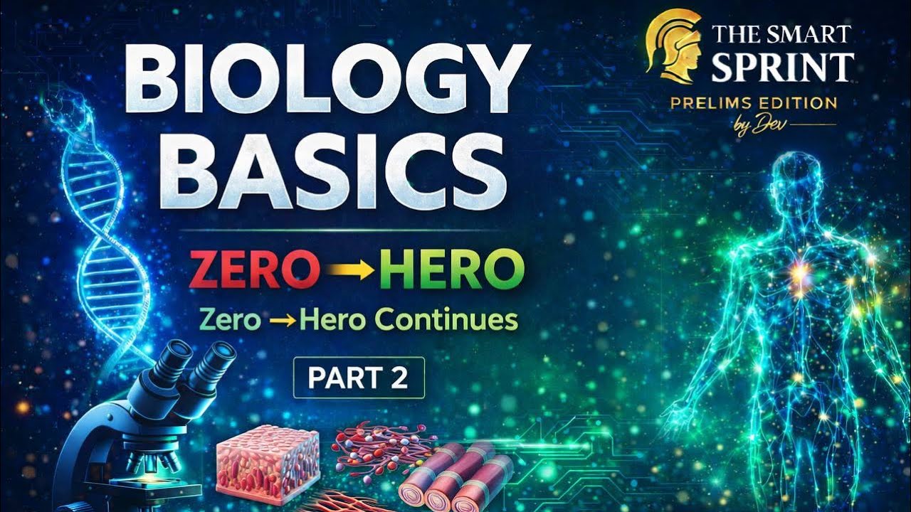 Basics of Biology Part 2 | Cell, DNA, Genetics Explained for UPSC Prelims 2026