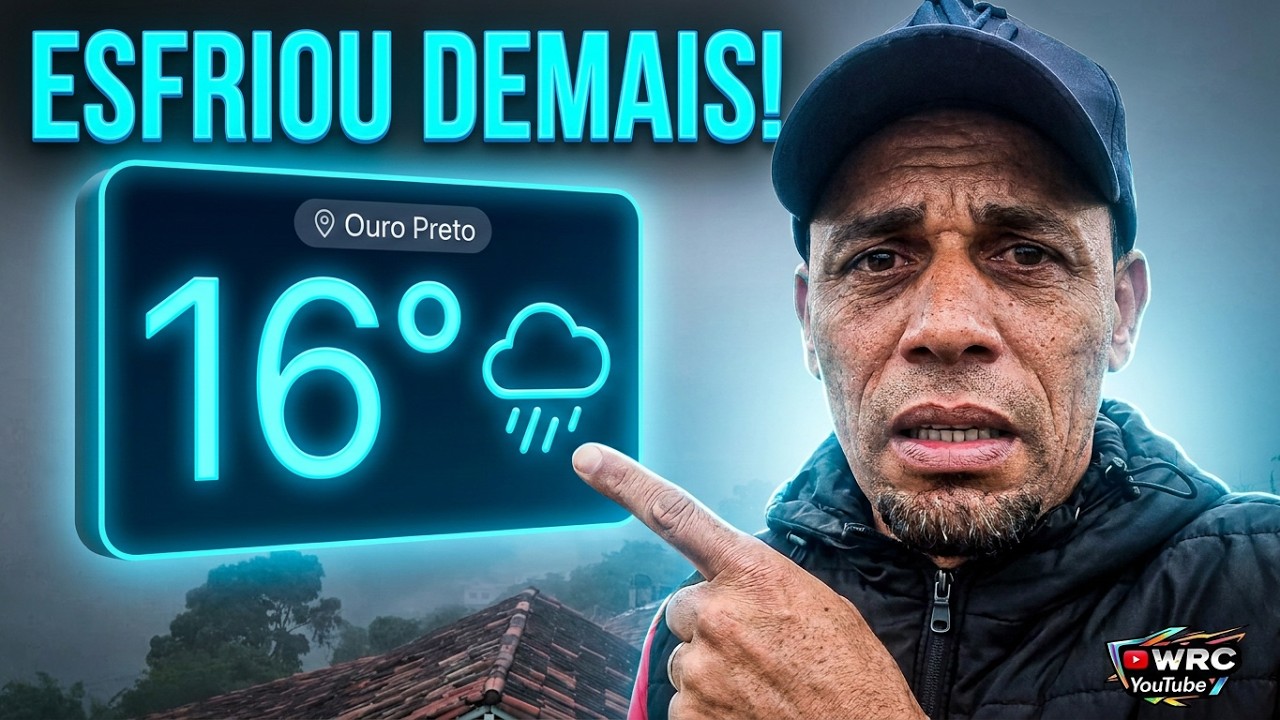 Ouro Preto Esfriou de Repente 🌧️ Frio e Chuva Chegando na Cidade