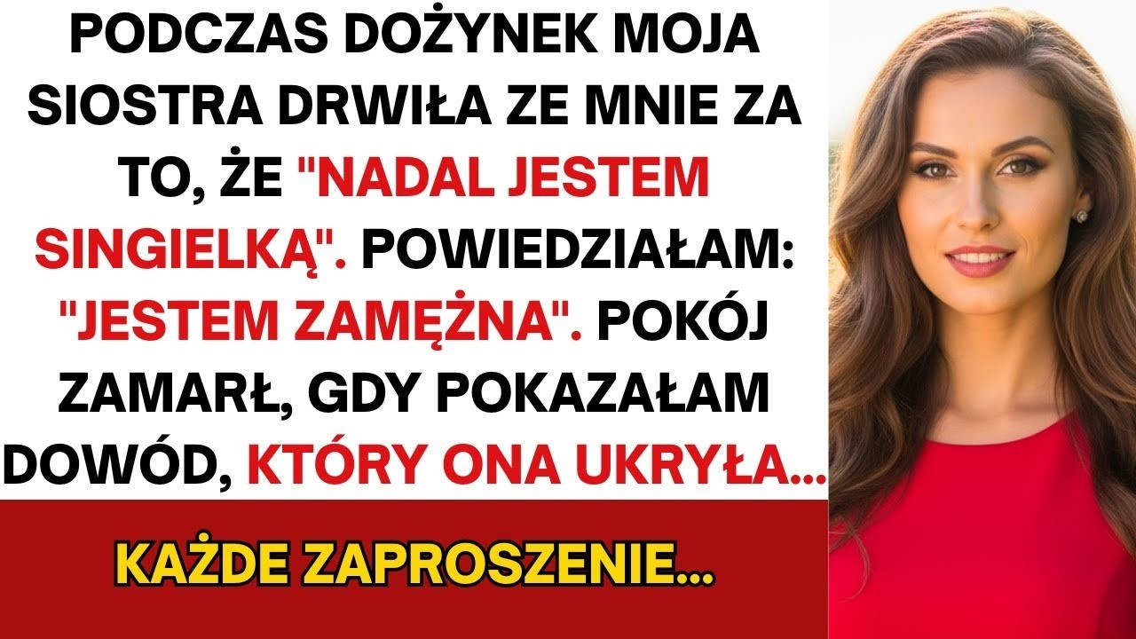 Na Dożynki moja siostra wyśmiała mnie za to, że „wciąż jestem singlem”  Powiedziałem na to łagodnie…