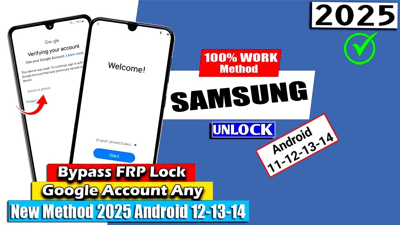 ALL SAMSUNG 2025: FRP BYPASS (100% WORKING) ANDROID 14/13/12 LATEST SECURITY ✌ FRP UNLOCK WITHOUT PC