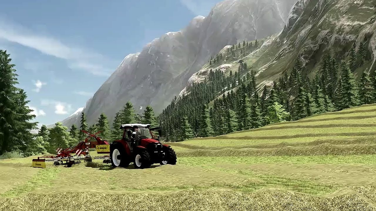 Raking Hay in the Alps | Erlengrat | FS22 Realistic Gameplay