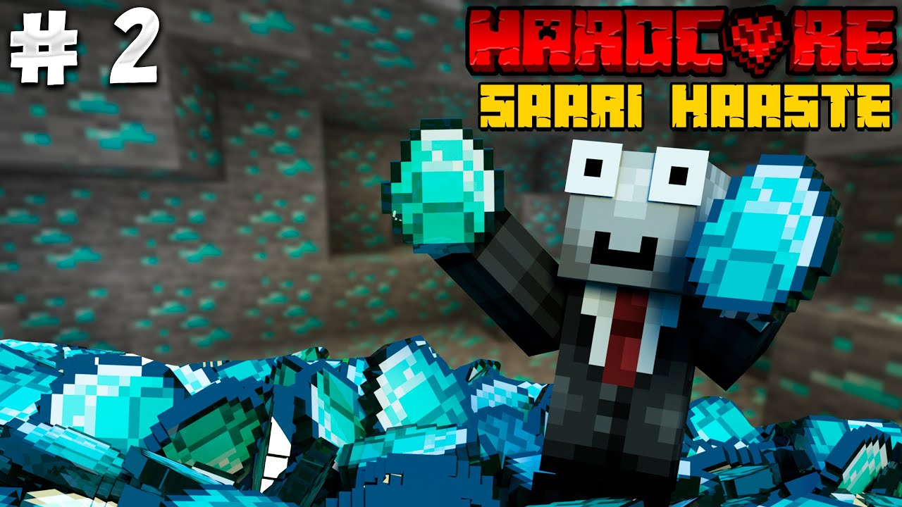 Minecraft Hardcore Haaste: ENSIMM&Auml;ISET TIMANTIT! #2