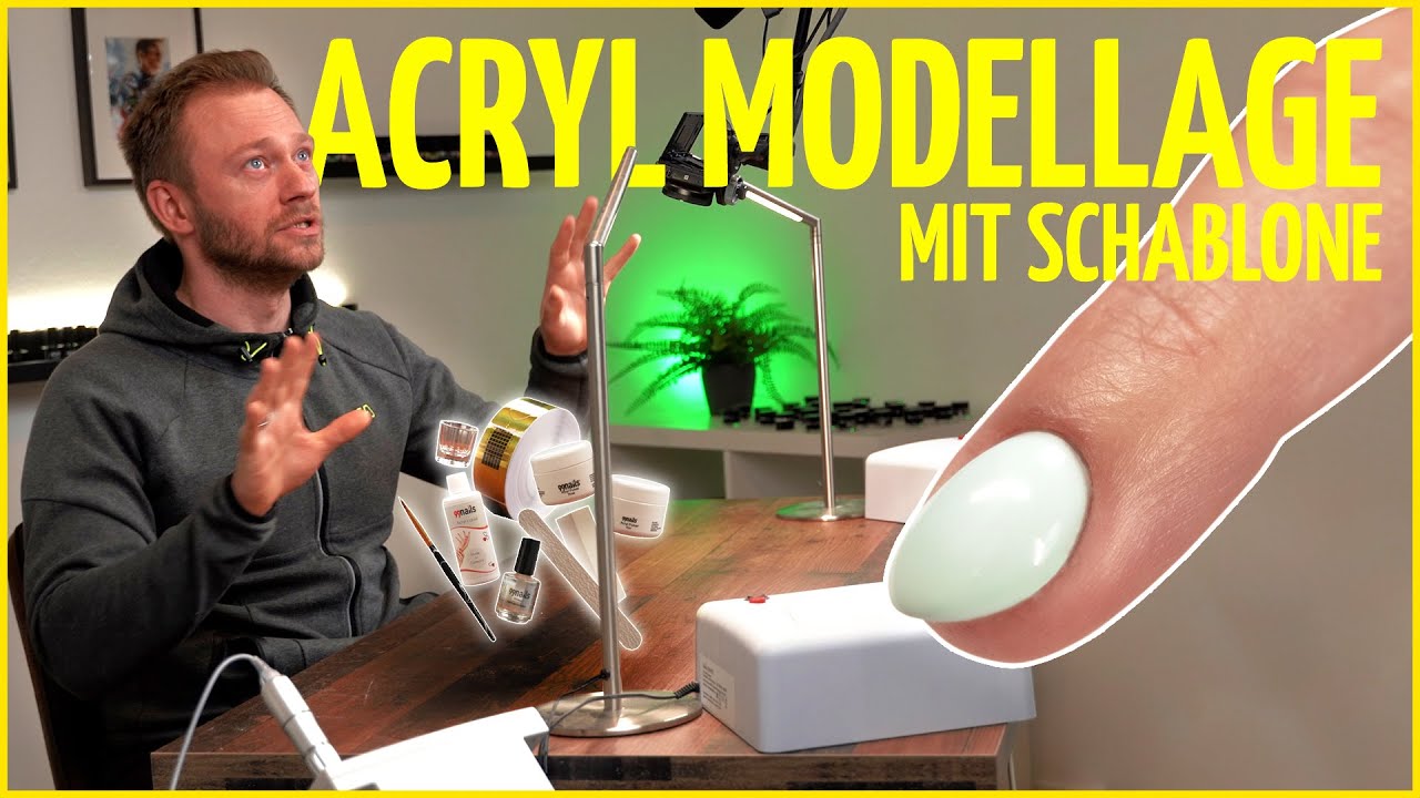 Acryl - Einfache Schabloneverlängerung für Anfänger