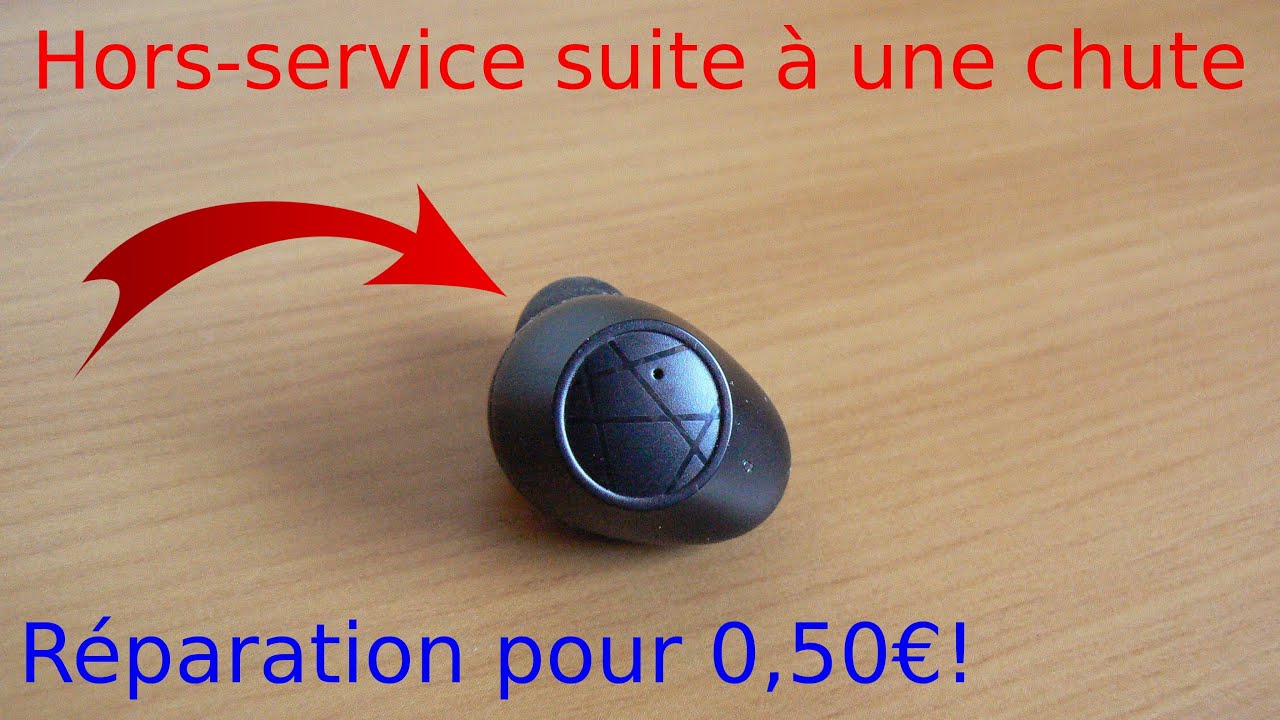 Comment r&eacute;parer un &eacute;couteur bluetooth cass&eacute; suite &agrave; une chute, fait tomb&eacute;. Ne charge plus. D&eacute;pannage
