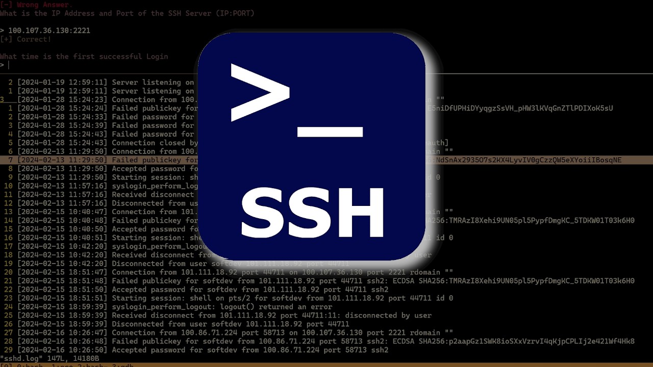 Анализ логов SSH и истории команд Bash &mdash; пошаговое руководство по поиску необычных находок на CTF...