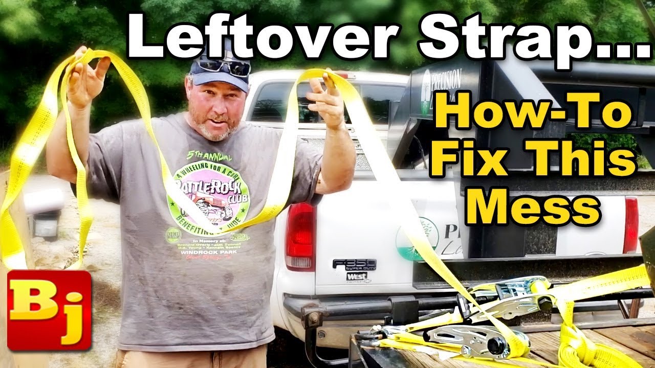 How To Quickly Deal with Leftover Ratchet Strap!