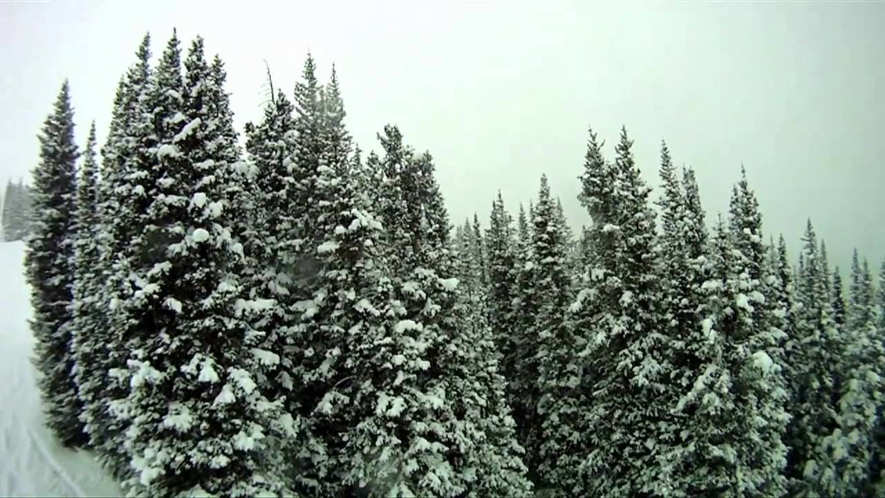 Alyona Alekhina shredding in Colorado