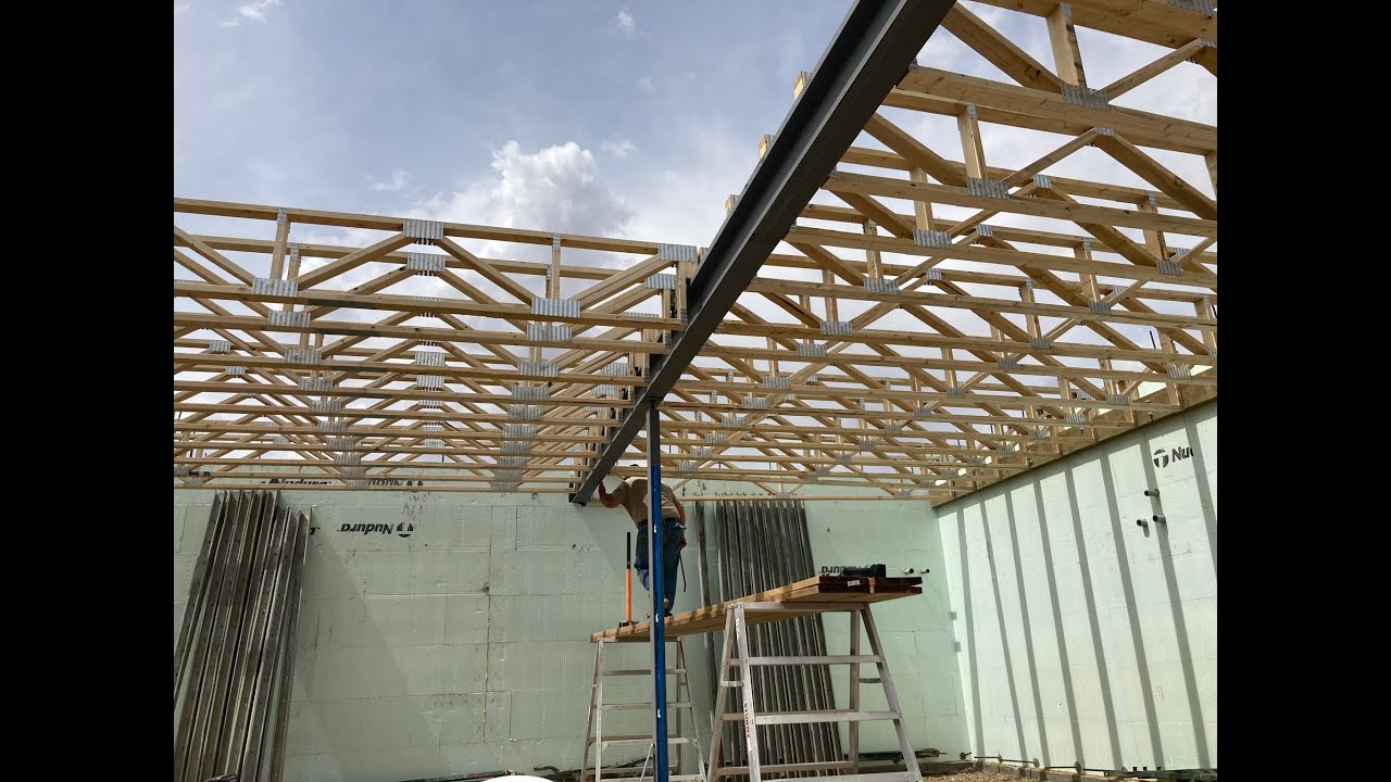 Vlog 6 - Installing Floor Trusses onto ICF Walls Nudura ICF