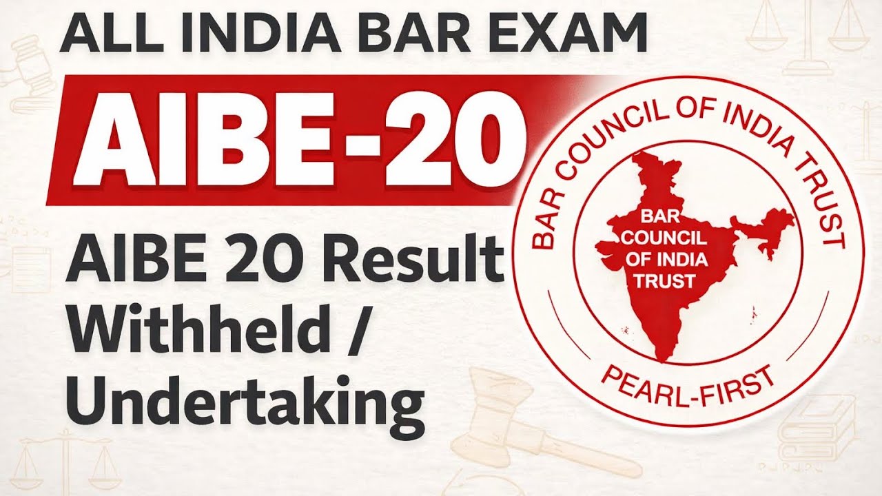AIBE-20 Result Withheld/ Undertaking ? Solution | ALL INDIA BAR EXAM #aibe20result