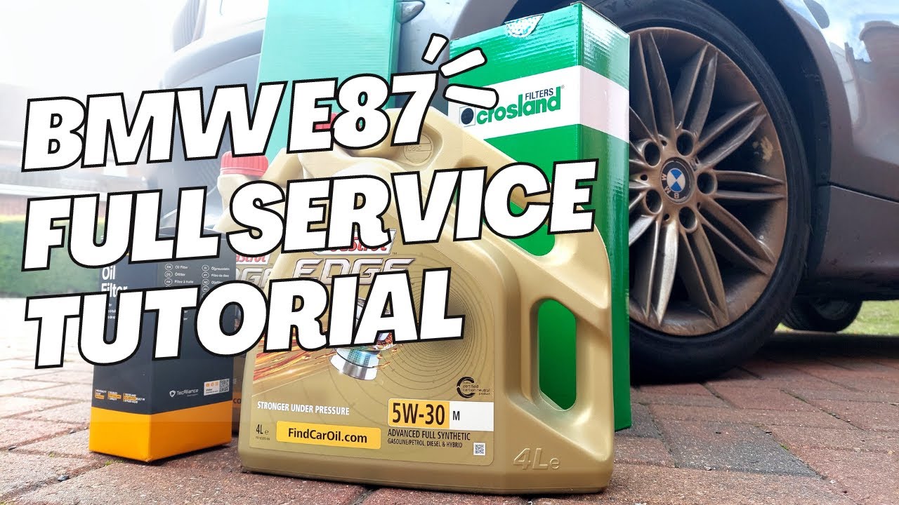 BMW 120d E87 - FULL SERVICE TUTORIAL - (OIL, POLLEN, AIR FILTERS) - EASY!