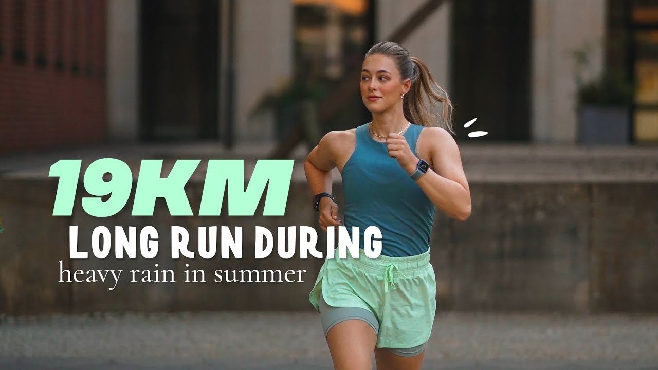 19KM LONG RUN | Starkregen, Streckenplanung + Outfit