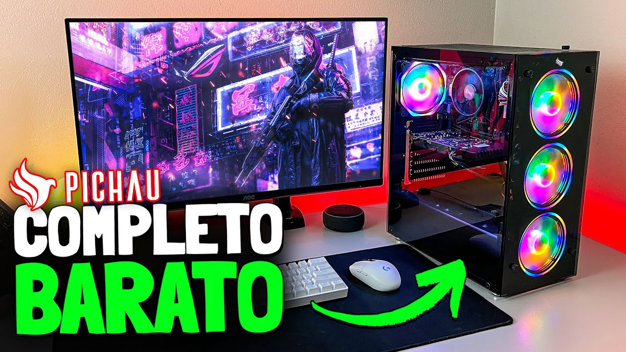 PC GAMER COMPLETO E BARATO DA PICHAU - O MAIS VENDIDO!
