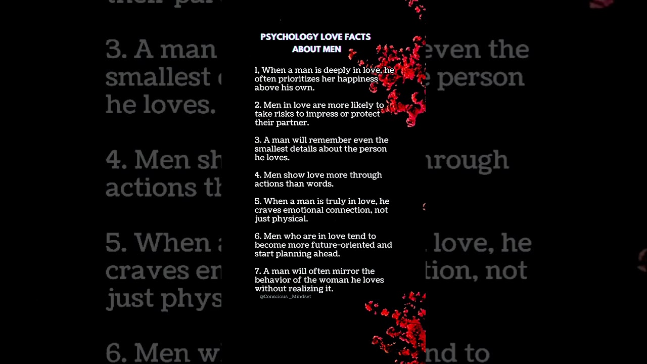 7 Psychology Love Facts About Men