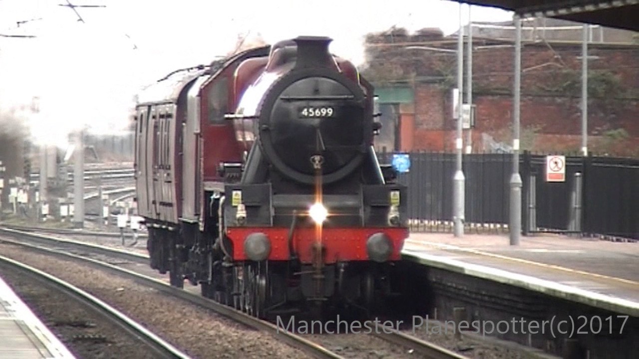 The Catherals Express Light Engine Move LMS Jubilee 45699 On 5Z85 At Warrington BQ On 01/03/17