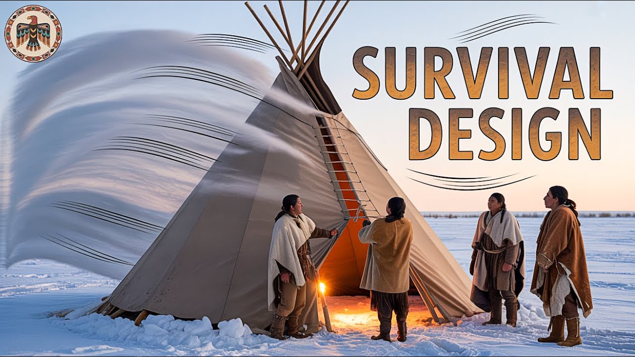 Why Tipis Were a Survival Design—Warm in Winter, Strong in Wind | Native American History