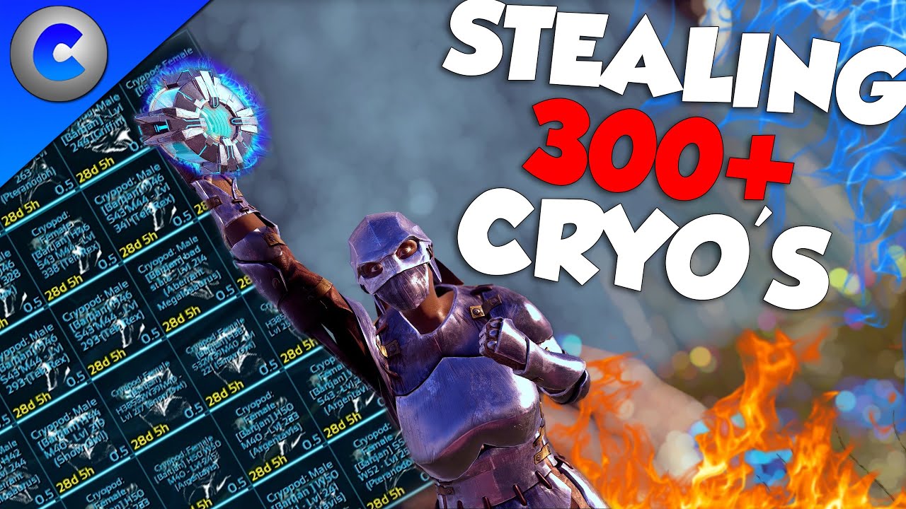 RAIDING A TEK BASE FOR THEIR CRYOPODS - ARK Survival Evolved