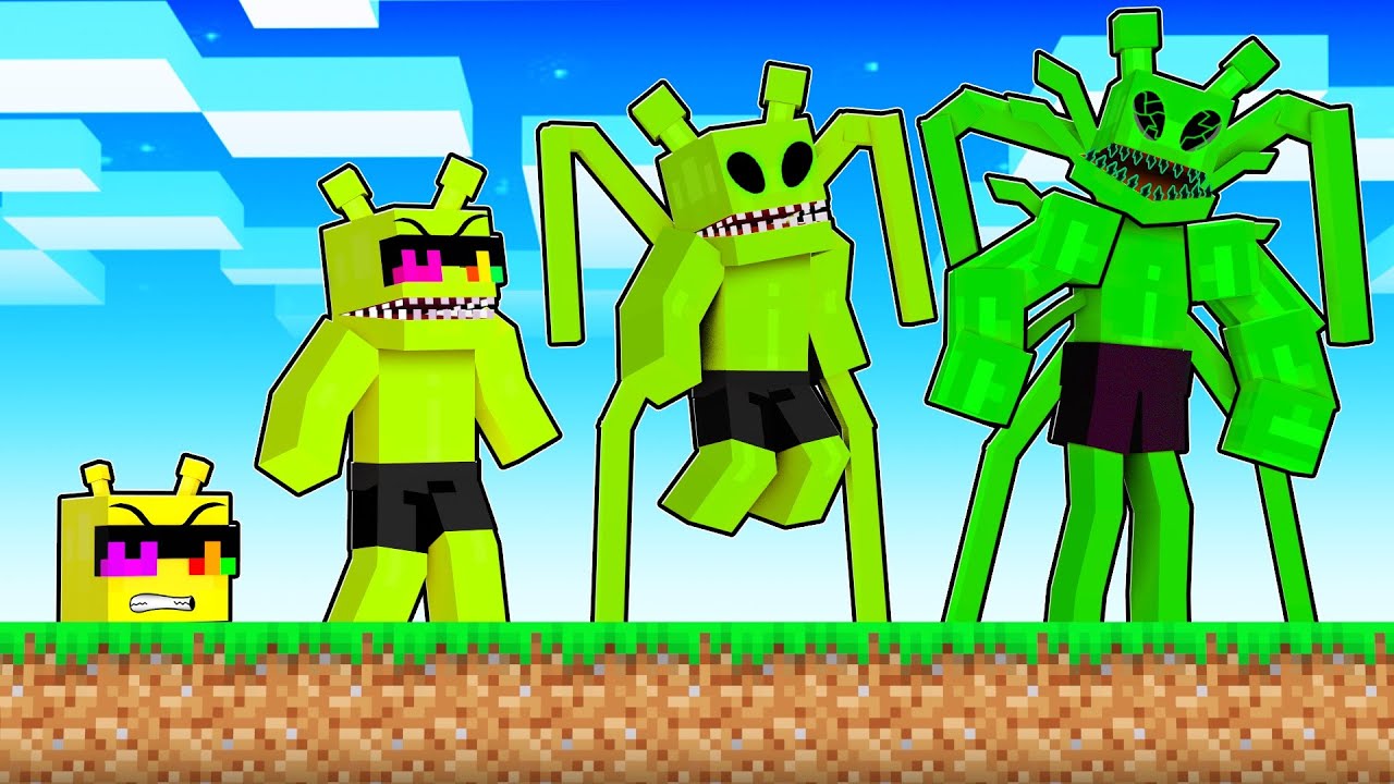 GROWING UP as ALIEN SUNNY in Minecraft!