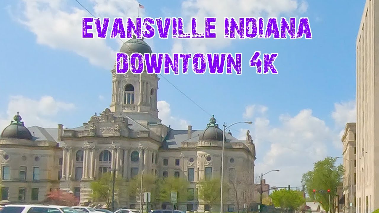 Indiana's 3rd Largest City: Downtown Evansville, Indiana 4K.