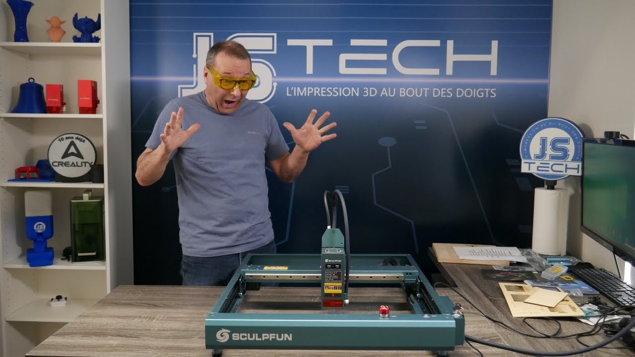 Le laser Sculpfun SF-A9 40W, synonyme de qualité, de vitesse et de précision.