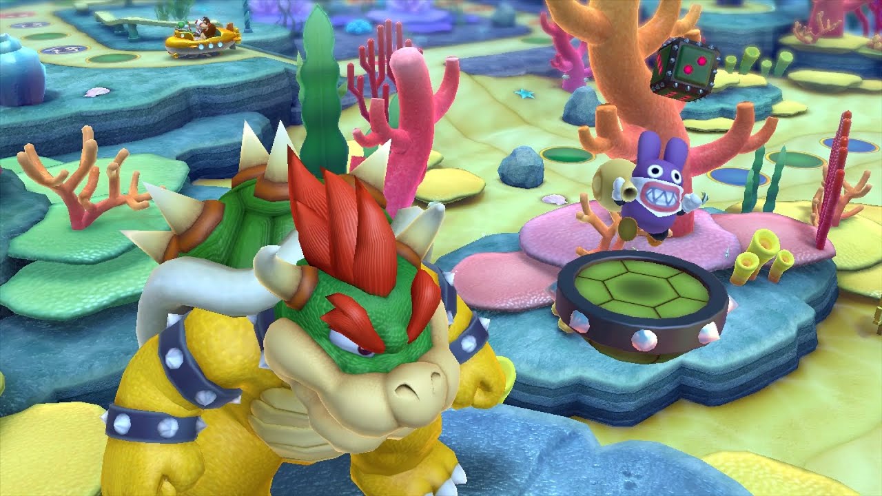 Mario Party 10 Bowser Party #715 Donkey Kong, Spike, Toad, Yoshi Whimsical Waters Master Difficulty