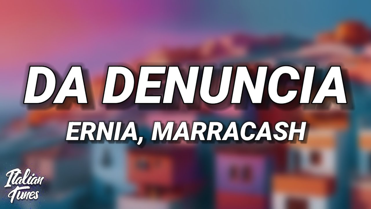 Ernia, Marracash - DA DENUNCIA (Testo/Lyrics)
