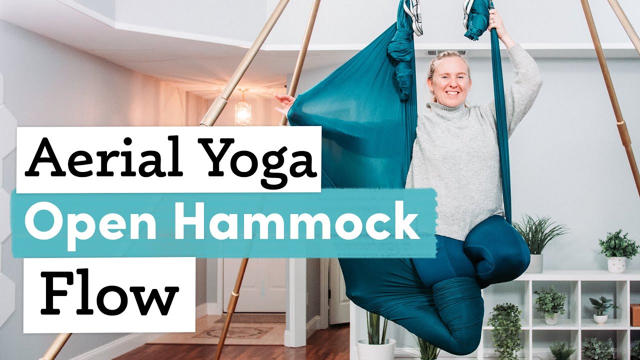 Aerial Yoga Class | 20 Min Open Hammock Flow for the Hips