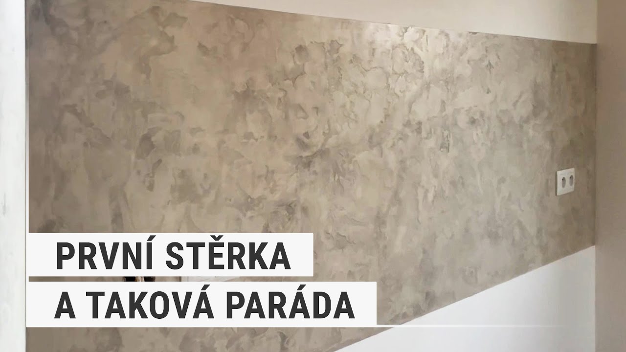 Betonová stěrka za kuchyňskou desku | #115 Stavba domu svépomocí