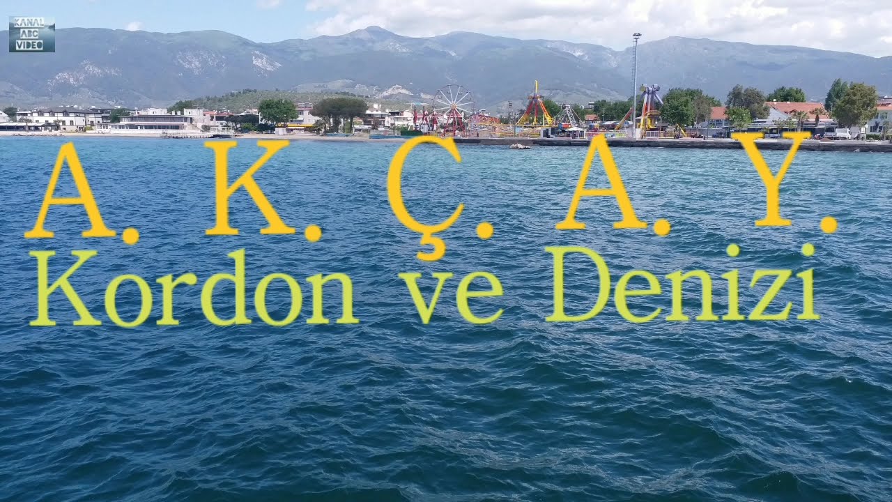 Akçay'ın En Son Hali Olan Kordon ve Denizi ile İskele