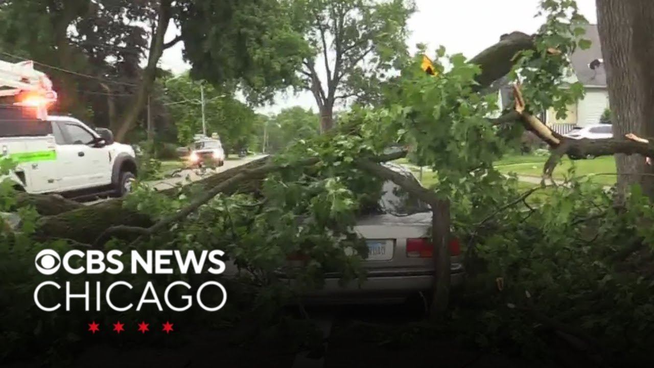 Strong storms leave damage, power outages across Chicago area
