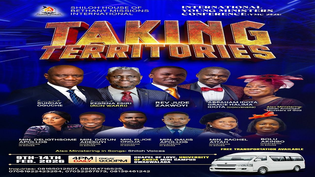 INTERNATIONAL YOUNG MINISTERS CONFERENCE 2026 | TAKING TERRITORIES