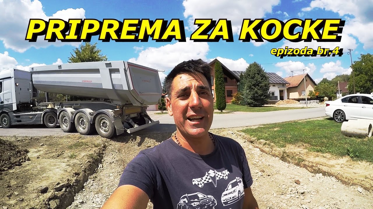 PROJECT EXCAVATOR 50 / Priprema za postavljanje betonskih kocki..