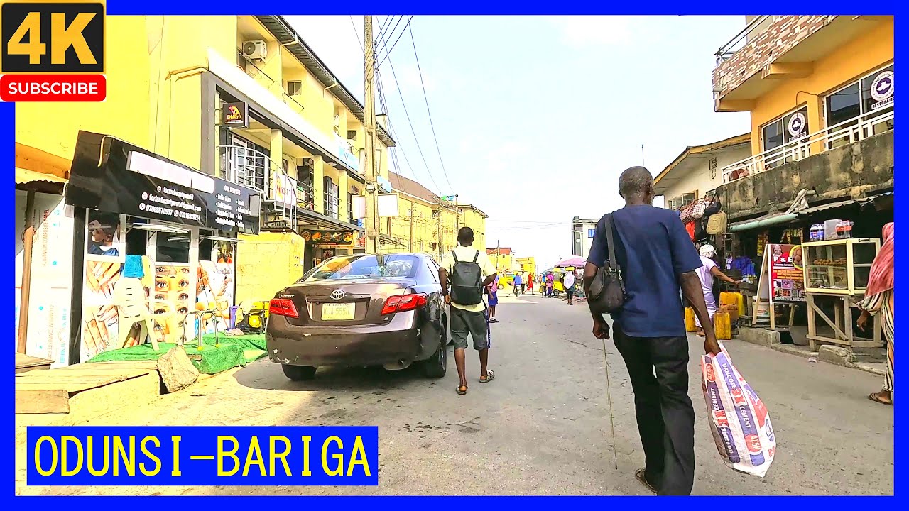 🇳🇬ODUNSI -BARIGA-4K WALKING TOUR-LAGOS-NIGERIA